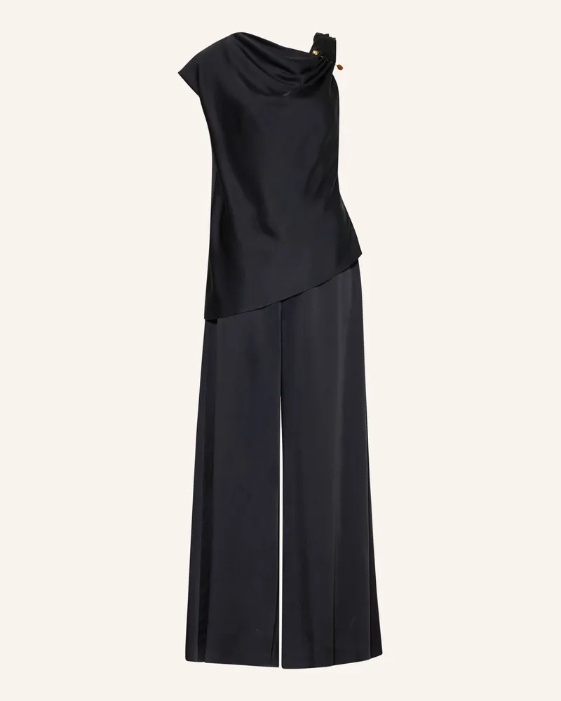 HUGO BOSS Jumpsuit Danjini Aus Satin blau Dunkelblau