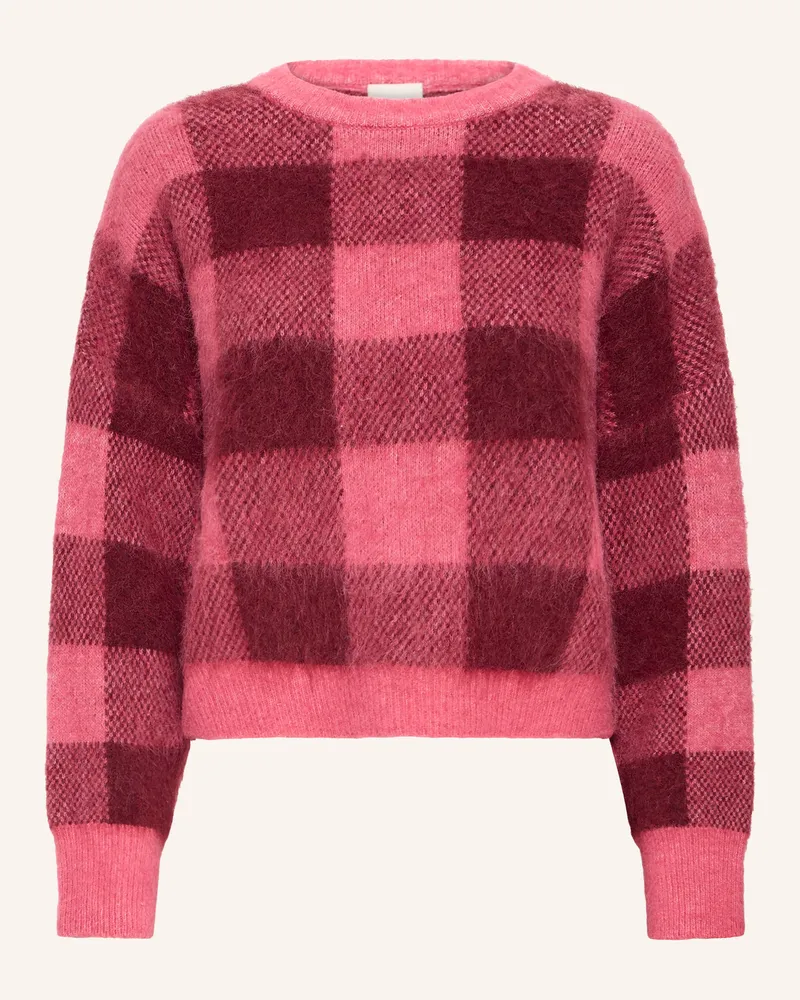 ICHI Pullover Ihelena pink Dunkelrot