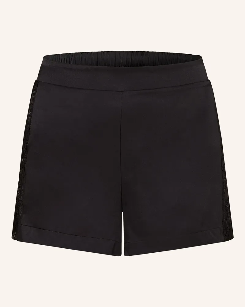 Aubade Schlafshorts Midnight Whisper Aus Seide schwarz Schwarz