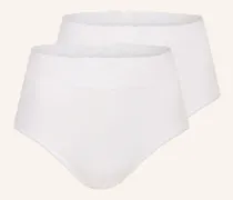 2er-Pack Taillenslips Iconics weiss