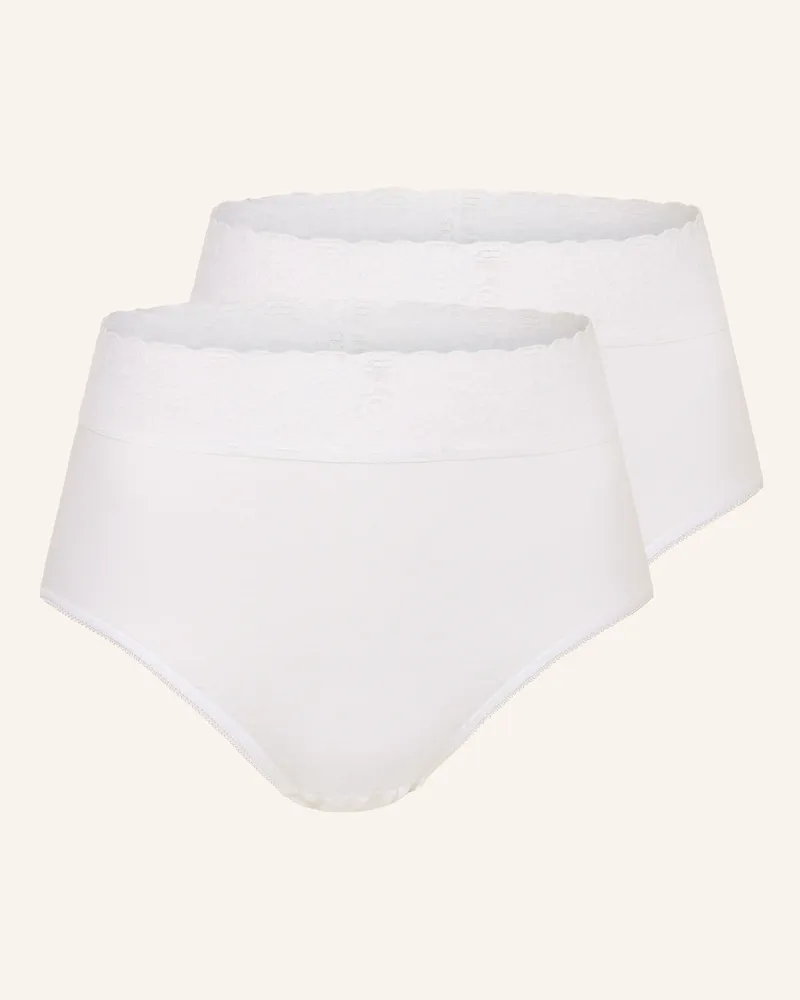 Calida 2er-Pack Taillenslips Iconics weiss Weiss