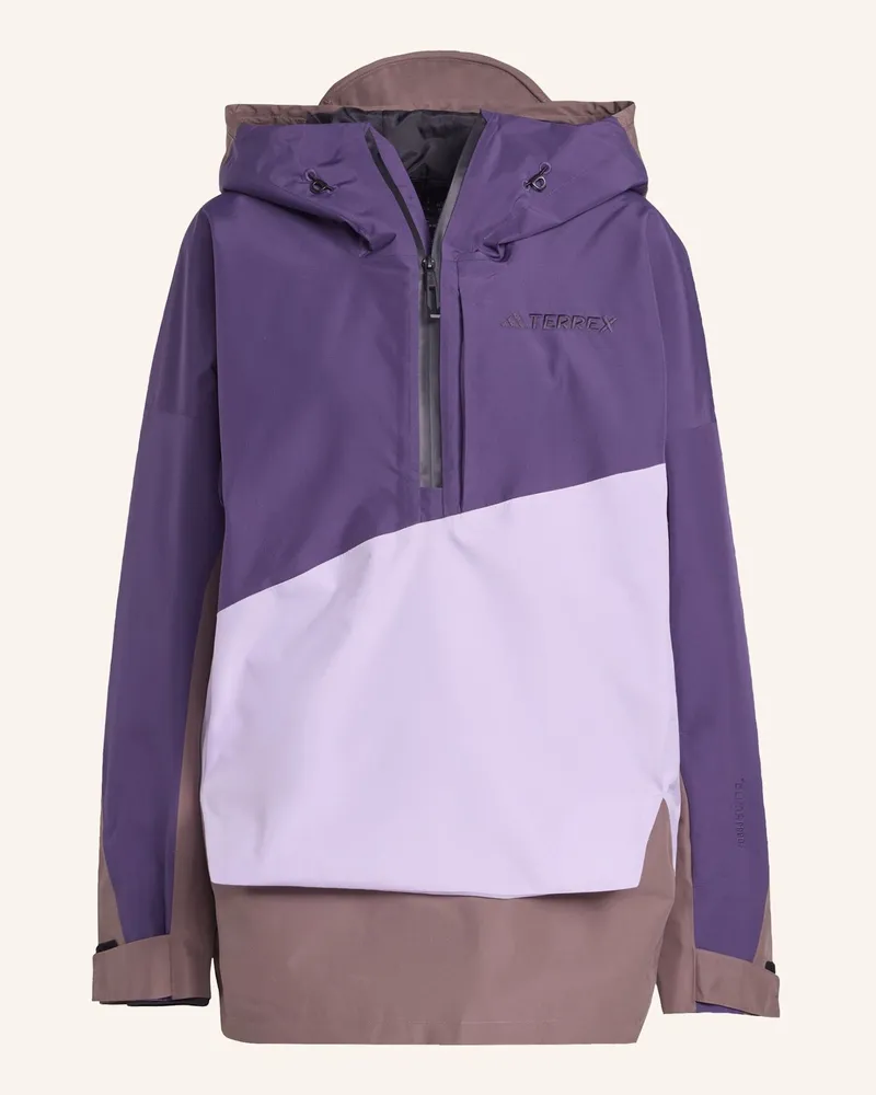 adidas Terrex Xploric 2 Layer Lined Climaproof Anorak lila Dunkellila