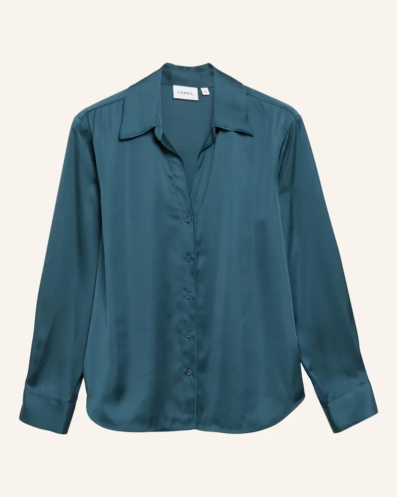 COMMA Bluse gruen Petrol