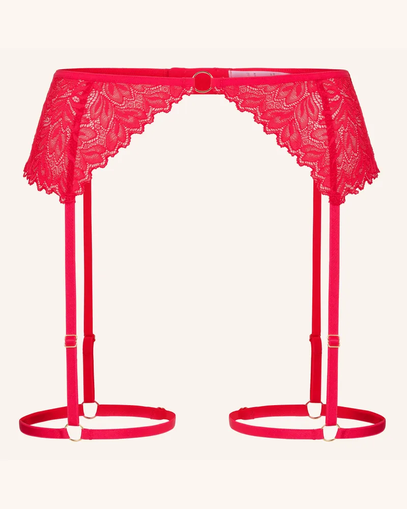 Ehrlich Textil Dreamy Lace Gürtel Aus Nachhaltiger Spitze - Perfekte Passform rot Rot