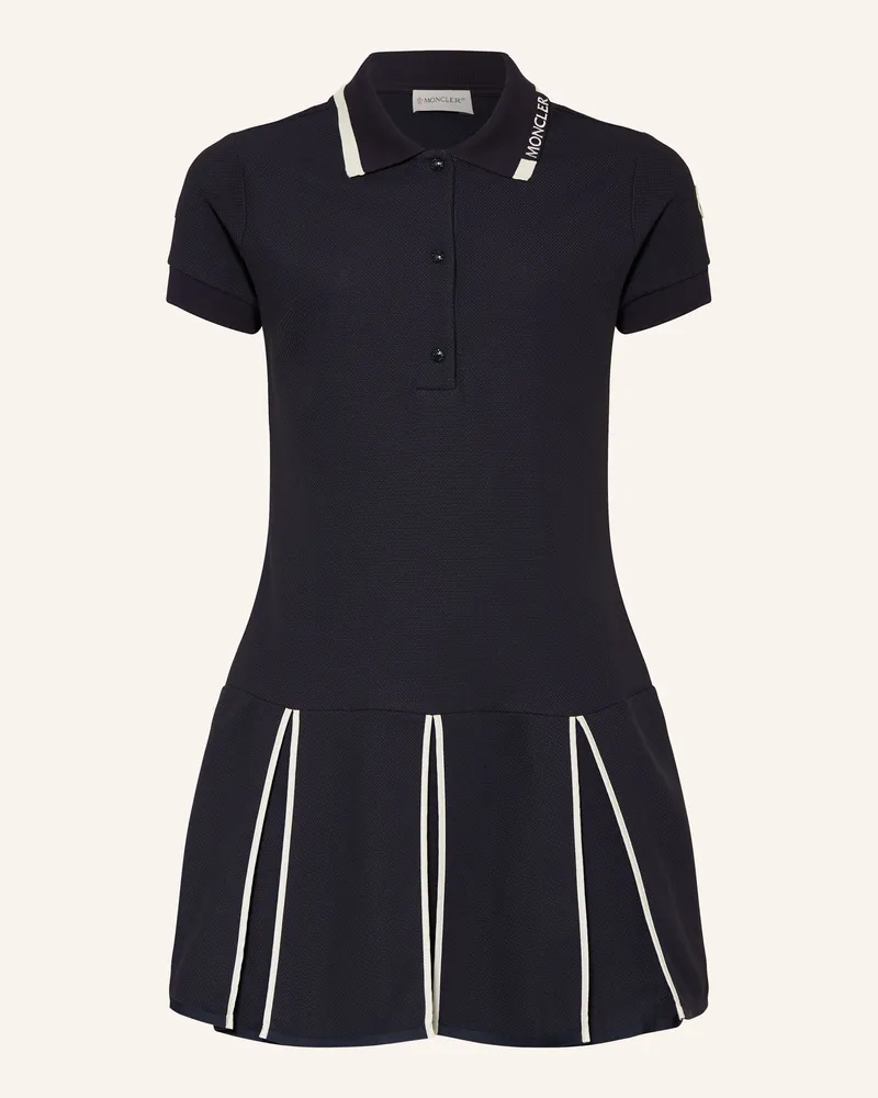 Moncler Polokleid blau Dunkelblau