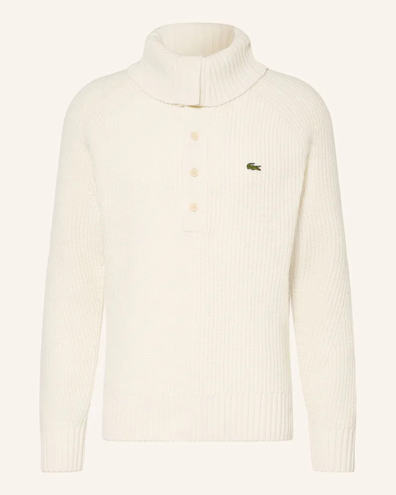 Lacoste Pullover weiss Ecru
