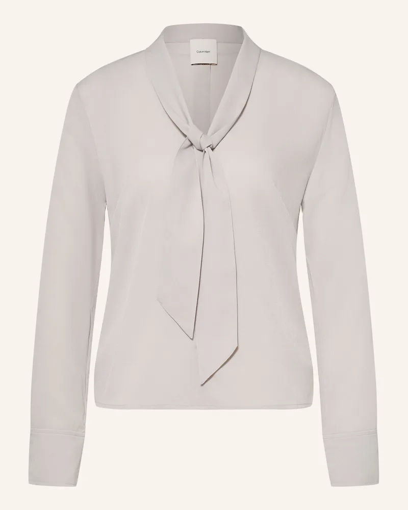 Calvin Klein Schluppenbluse grau Hellgrau