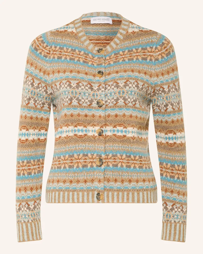 ERIBÉ Strickjacke Kinoross braun Beige