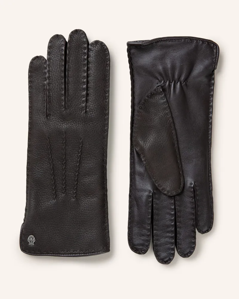 Roeckl Lederhandschuhe AVESTA Dunkelbraun