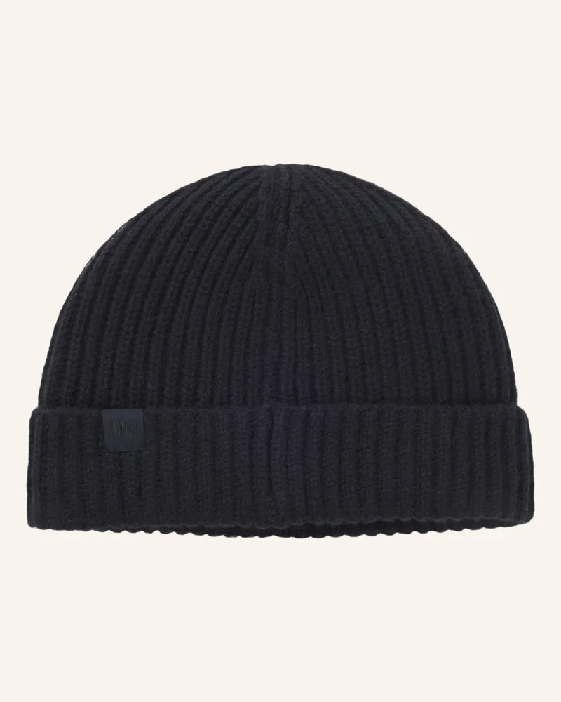 HUGO BOSS Strickmütze HERO_HAT_DB Dunkelblau