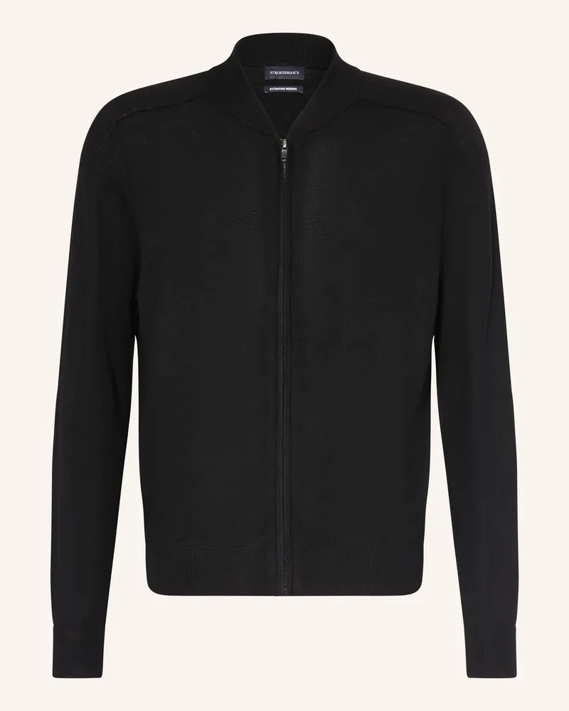 Strokesman's Strokesman Strickjacke Aus Merinowolle schwarz Schwarz