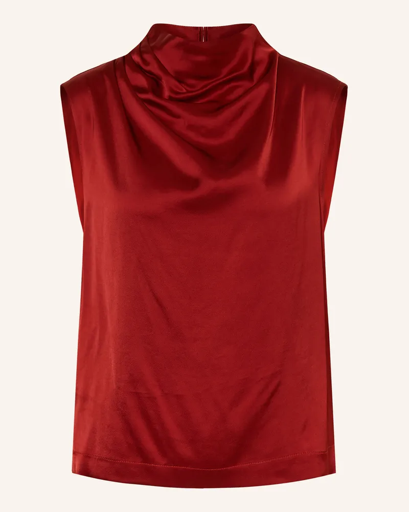 ottod’Ame Blusentop Aus Satin rot Dunkelrot