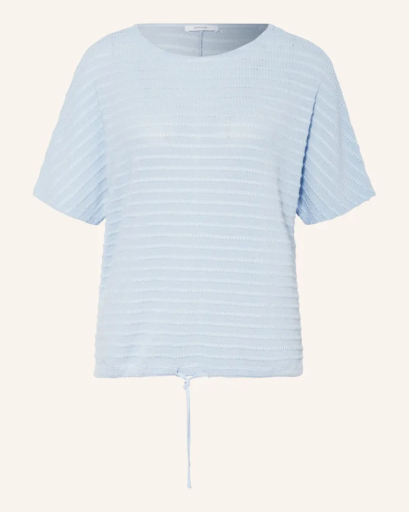 OPUS Strickshirt SARONJI Hellblau