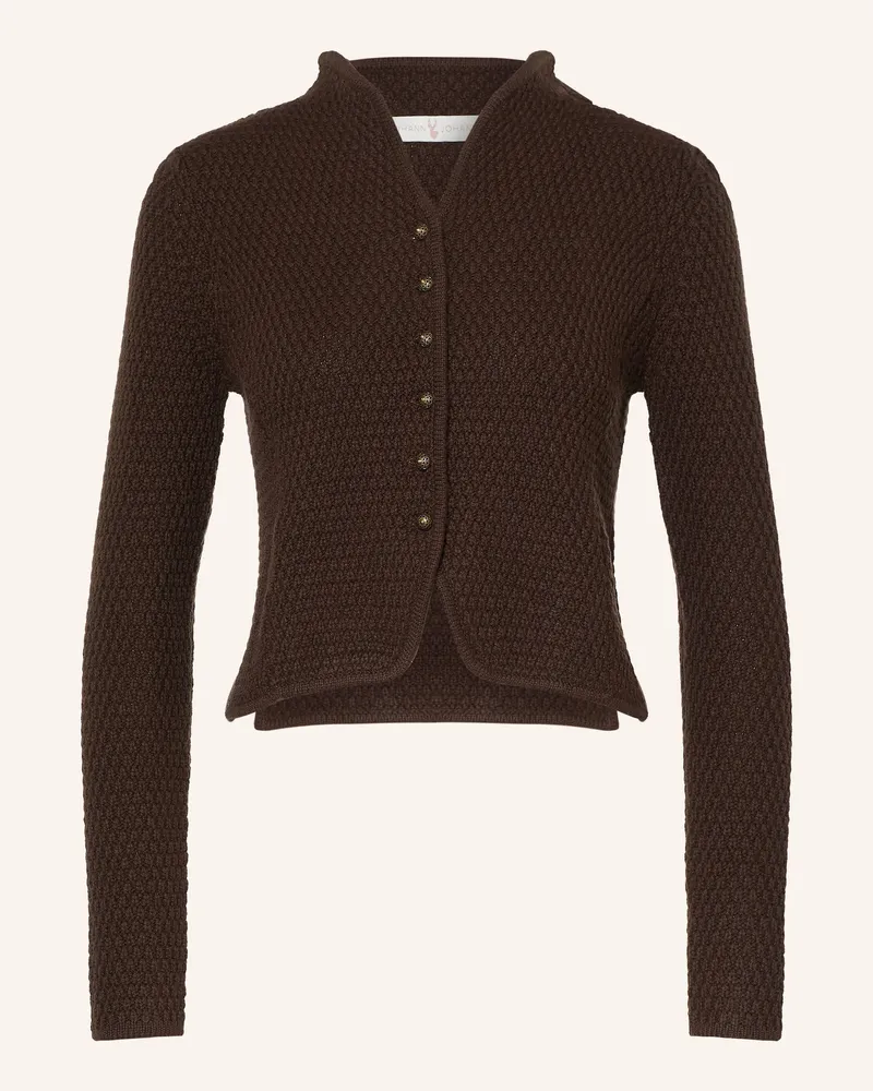 Johann & Johanna Strickjacke braun Dunkelbraun
