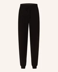 Loulou Studio Strickhose HESPERO im Jogging-Stil aus Cashmere Schwarz