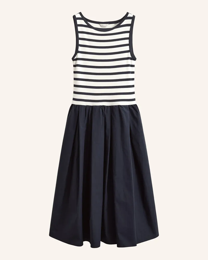Gant Kleid im Materialmix Weiss