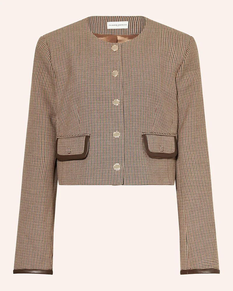 Claudie Pierlot Kastenjacke braun Camel