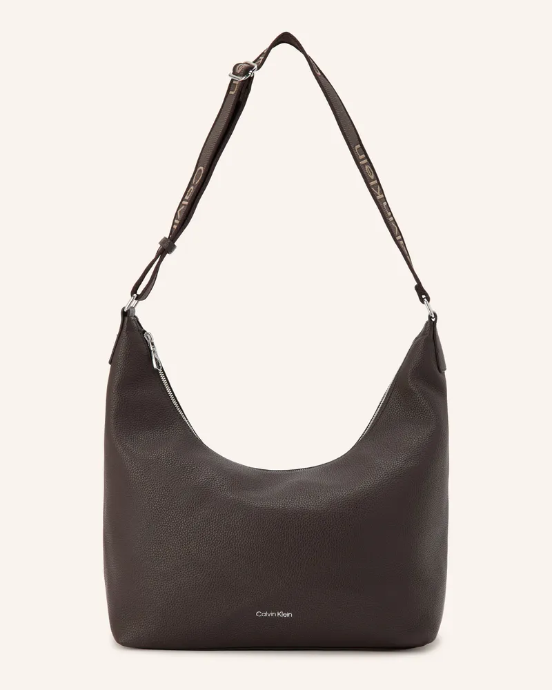 Calvin Klein Beuteltasche braun Dunkelbraun
