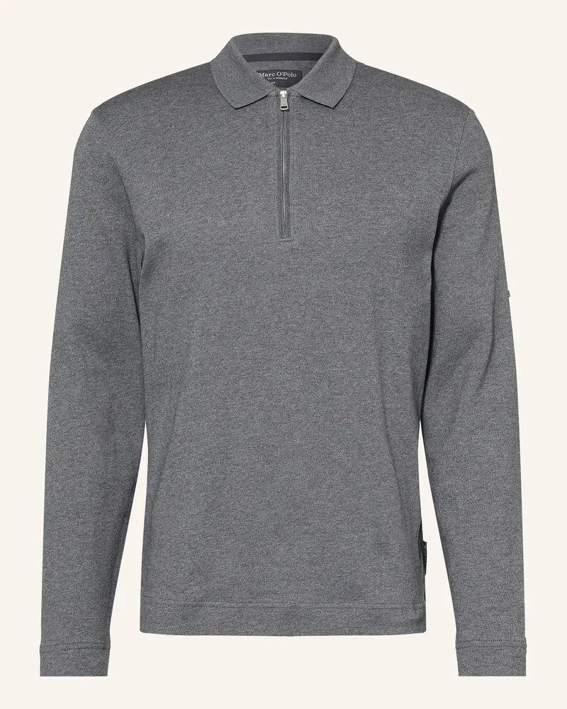 Marc O'Polo Jersey-Poloshirt Regular Fit grau Dunkelgrau