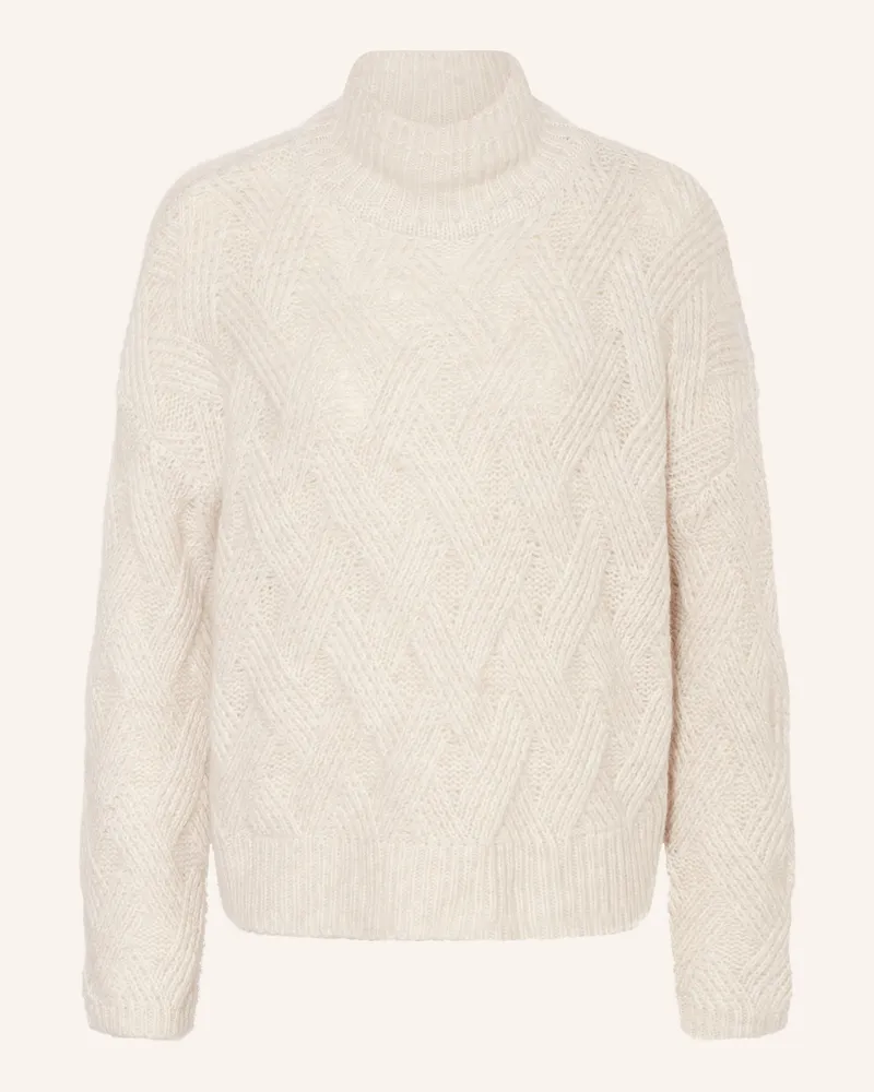 hemisphere Pullover Mit Cashmere grau Creme