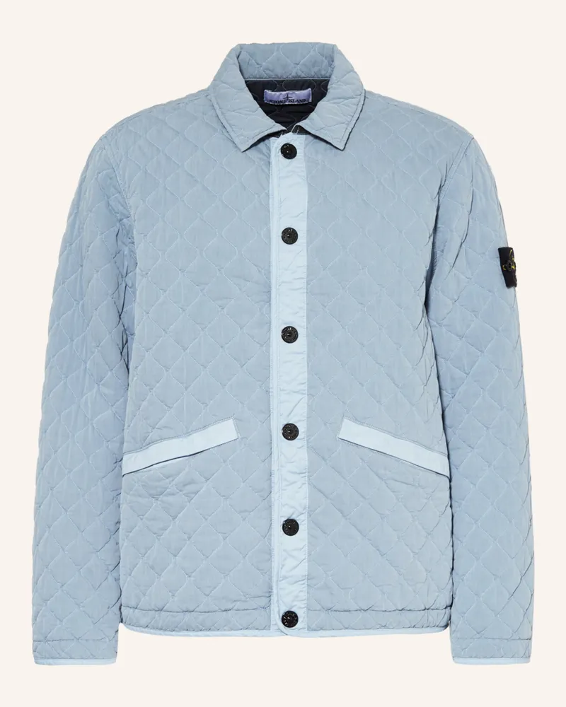 Stone Island Steppjacke blau Blaugrau