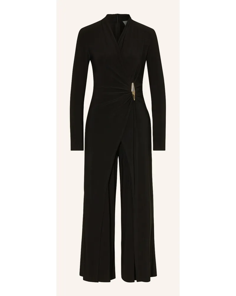 Joseph Ribkoff Jumpsuit in Wickeloptik Schwarz