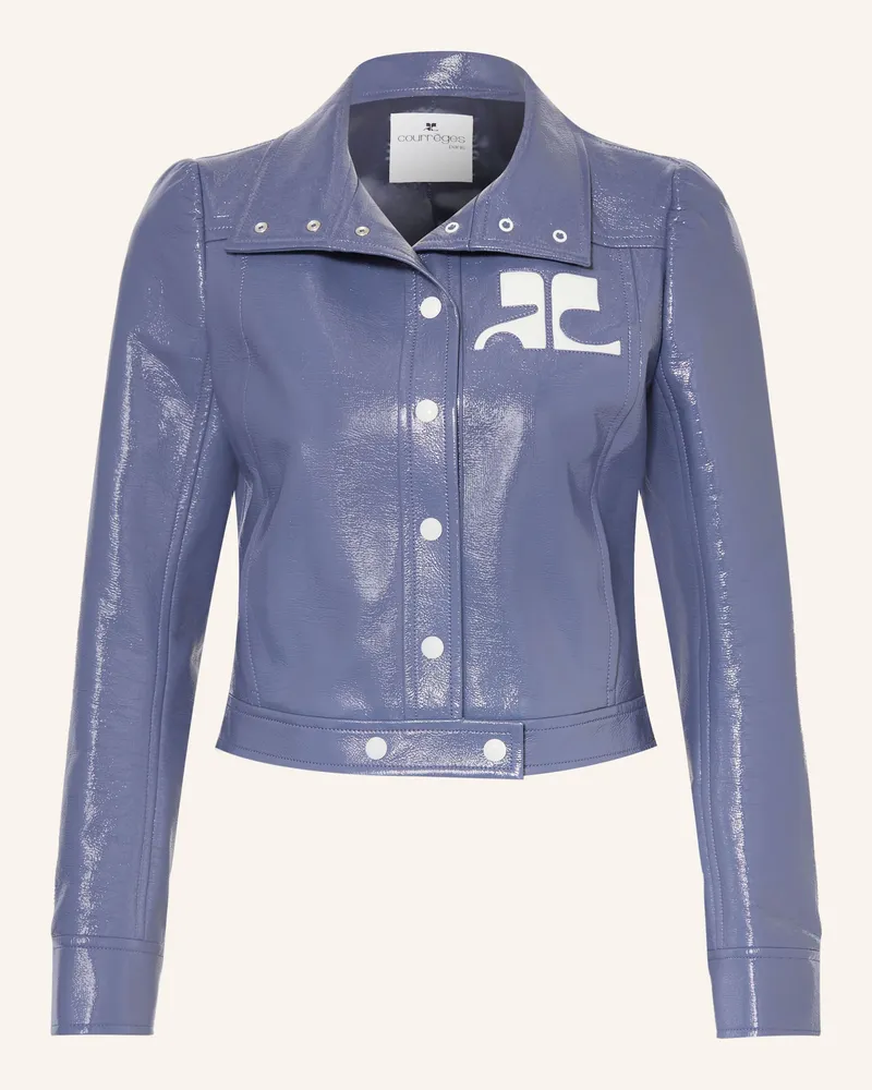 Courrèges Cropped-Jacke Dunkelblau