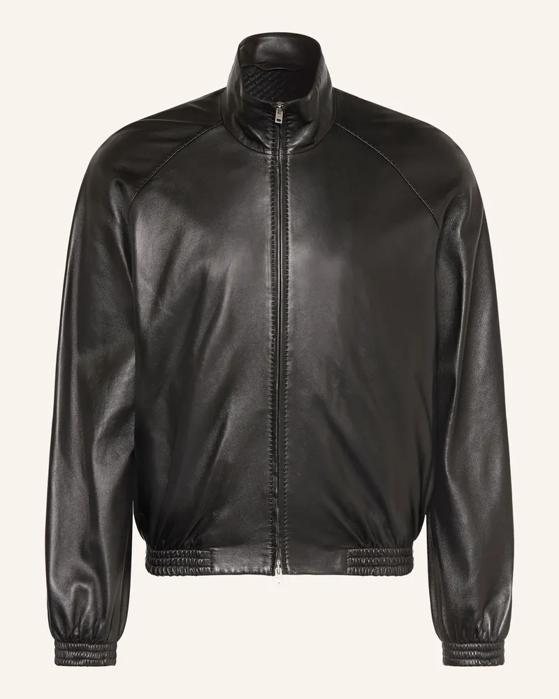 Acne Studios Lederblouson Schwarz