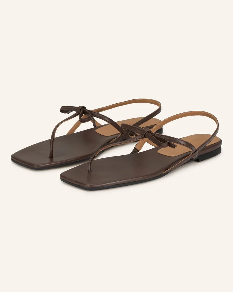 Flattered Zehentrenner Sina braun Dunkelbraun