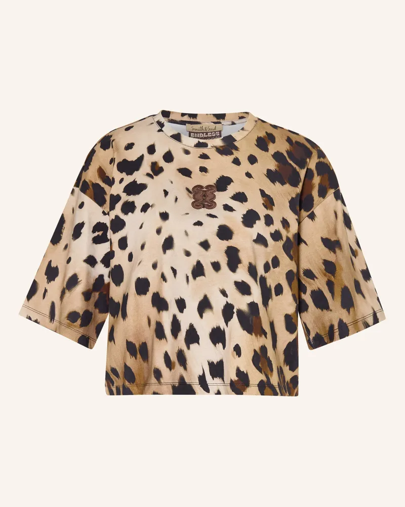 Smith & Soul T-Shirt Boxy braun Hellbraun