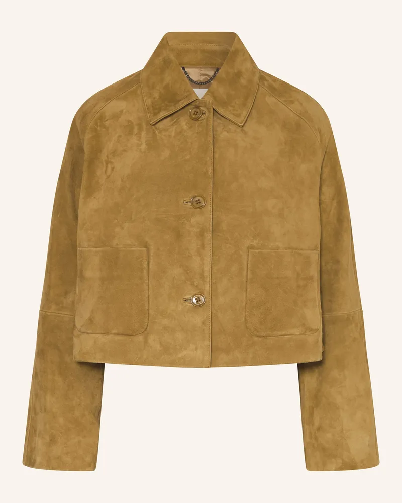 Dorothee Schumacher Lederjacke Soft Touch beige Hellbraun