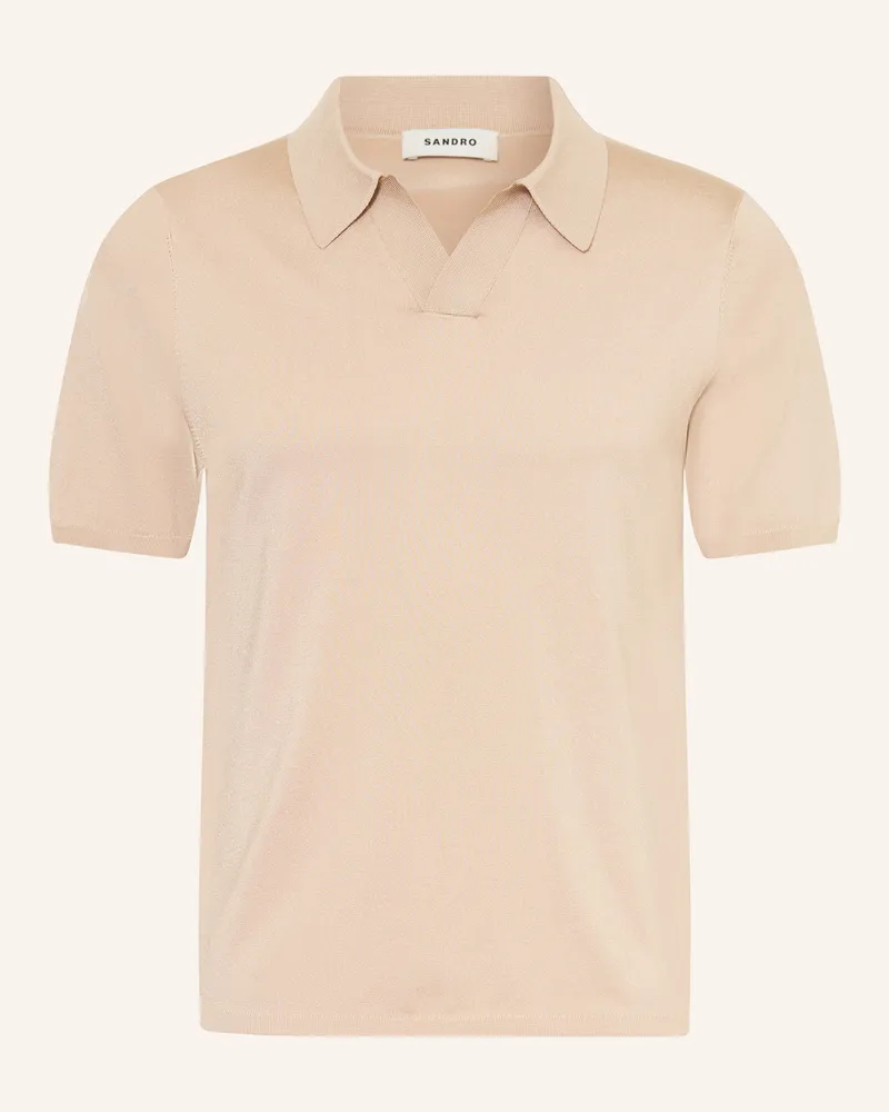 Sandro Strick-Poloshirt beige Beige