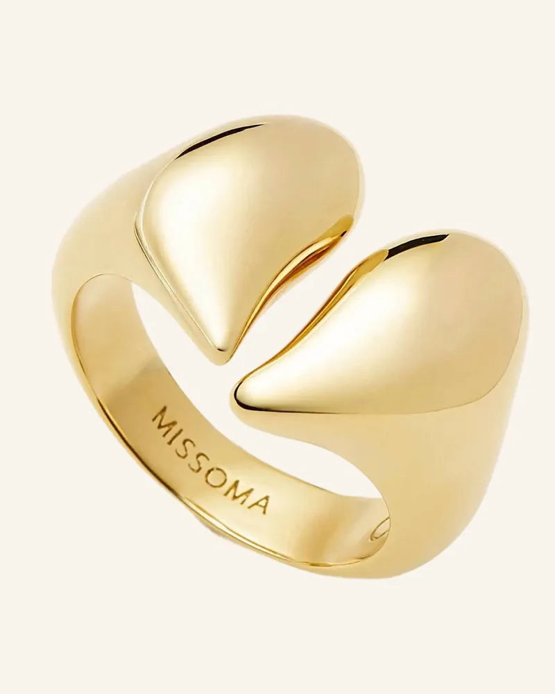 Missoma Ringe Molten Heartbreaker Ring By Glambou gold Gold