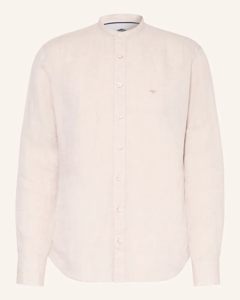 Fynch-Hatton Leinenhemd Regular Fit Beige