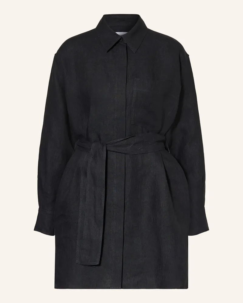 Iris von Arnim Hemdblusenkleid Samos Aus Leinen schwarz Schwarz