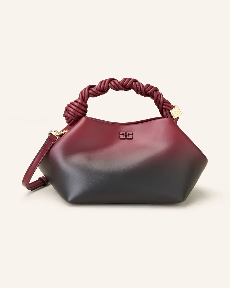 Ganni Handtasche BOU BAG SMALL Dunkelrot