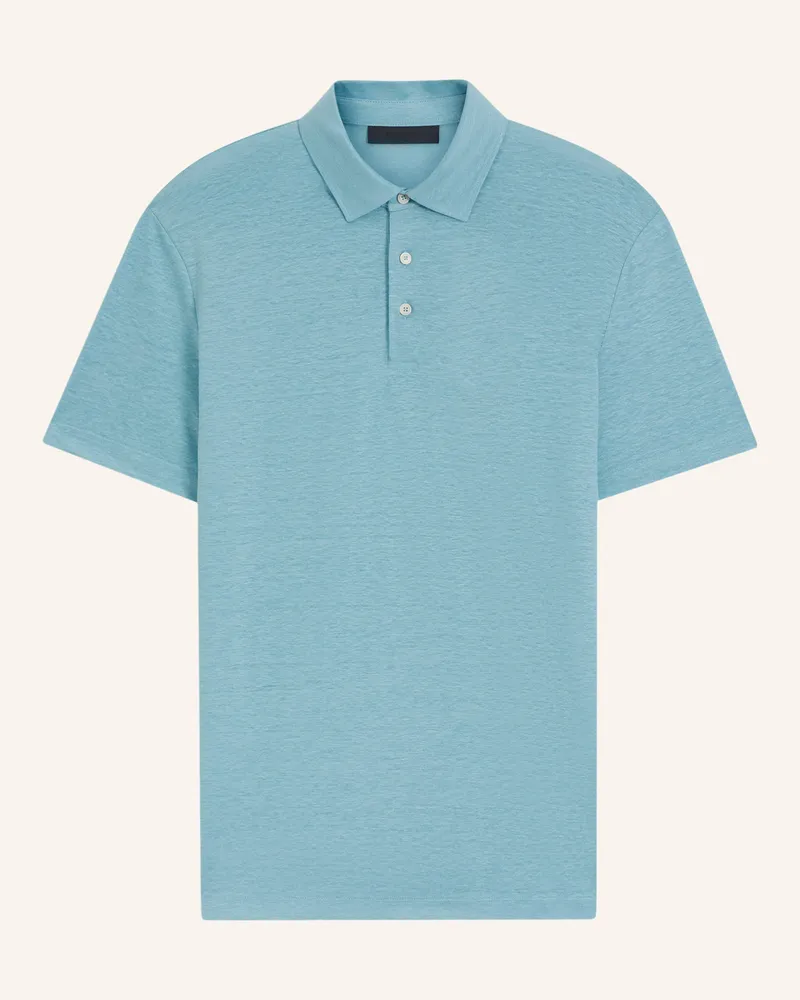 HUGO BOSS Strick-Poloshirt Parris Aus Leinen blau Blau