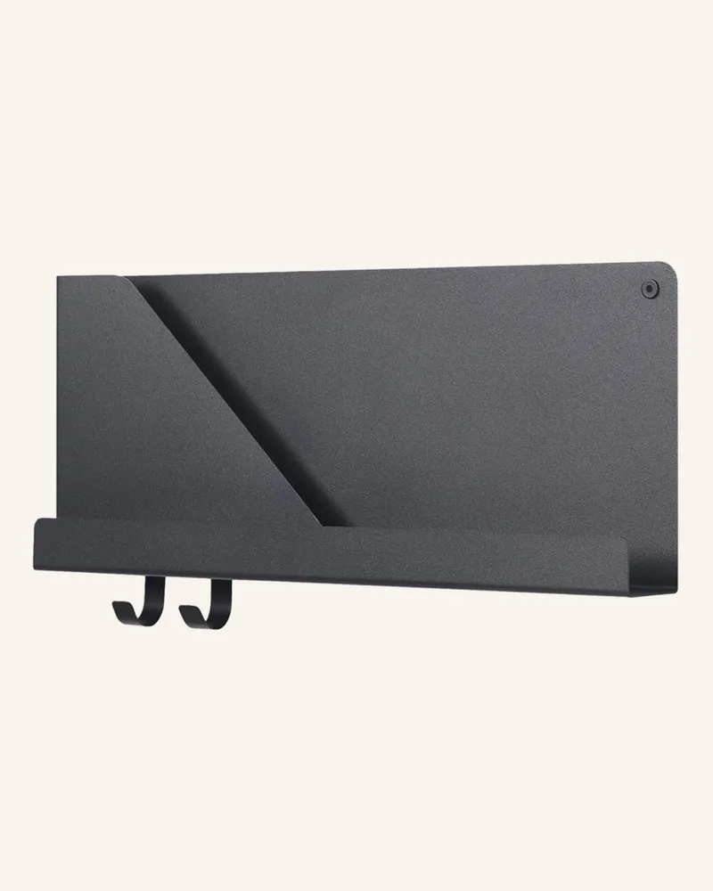 Muuto Wandregal Folded schwarz Schwarz