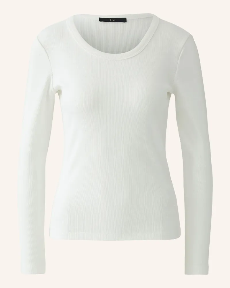 Oui  Longsleeve weiss Weiss