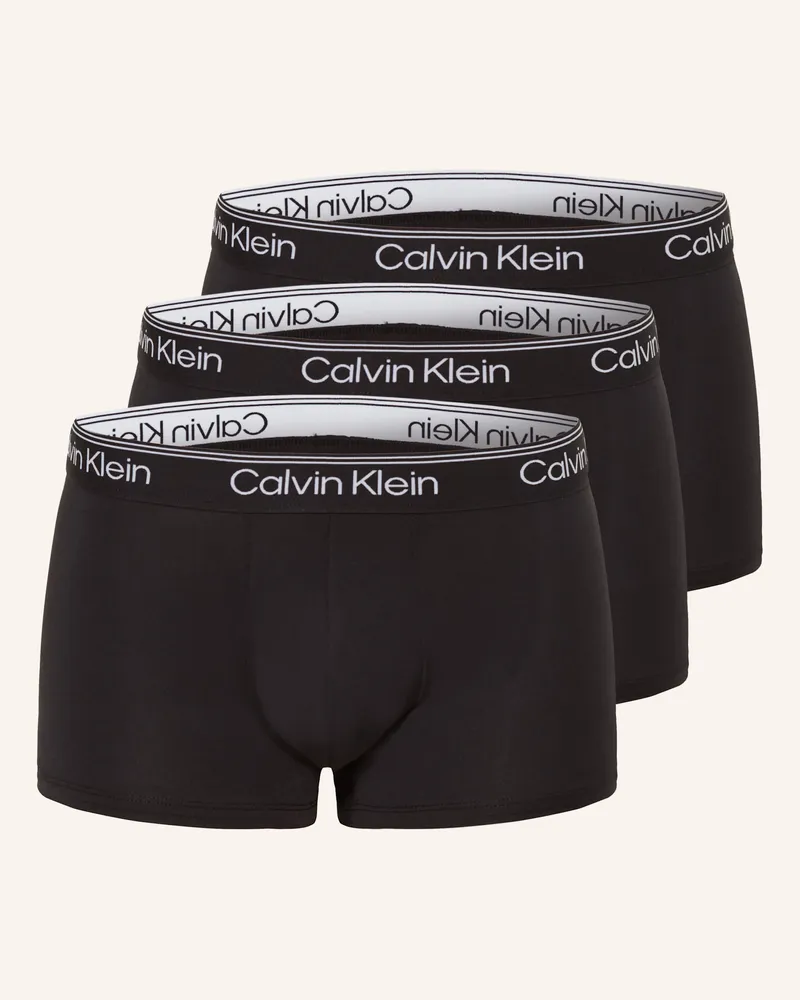 Calvin Klein 3er-Pack Boxershorts Microfiber Stretch schwarz Schwarz