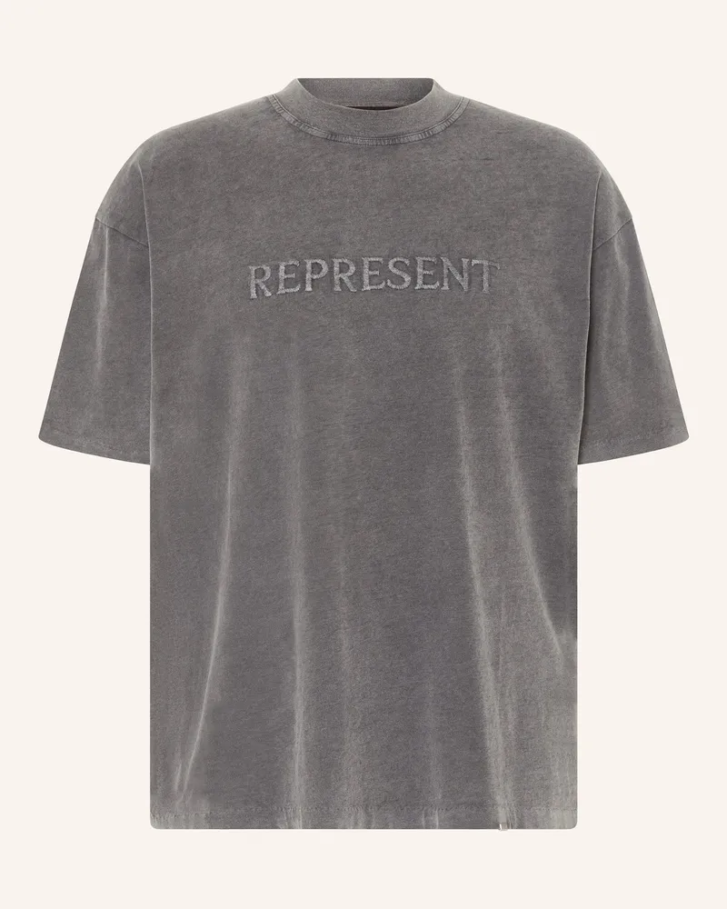 REPRESENT Oversized-Shirt SERIF Grau