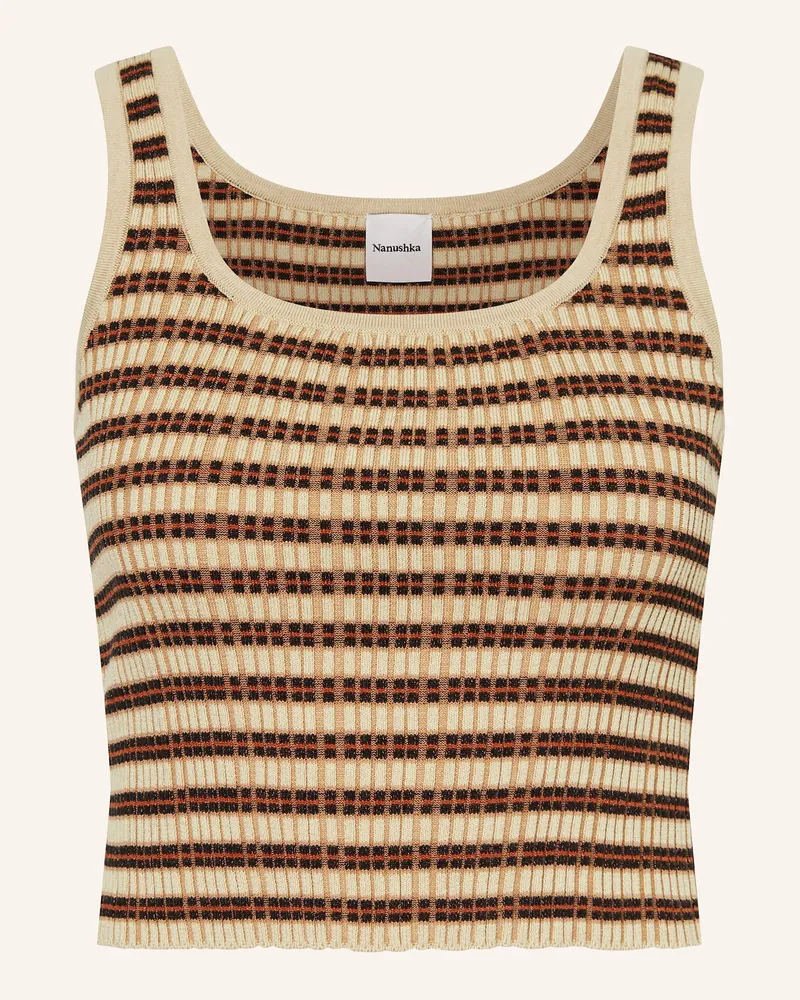 Nanushka Stricktop DELFINE Ecru