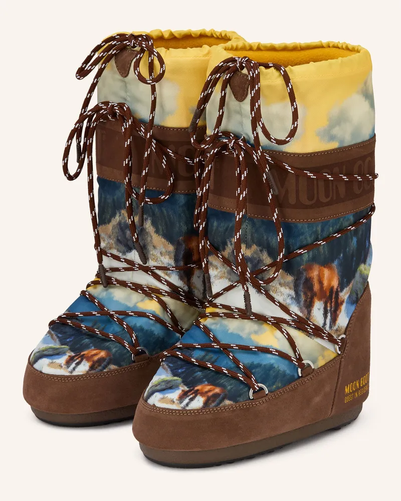 Moon Boot Moon Boot ICON HIGH POSTCARD Dunkelbraun