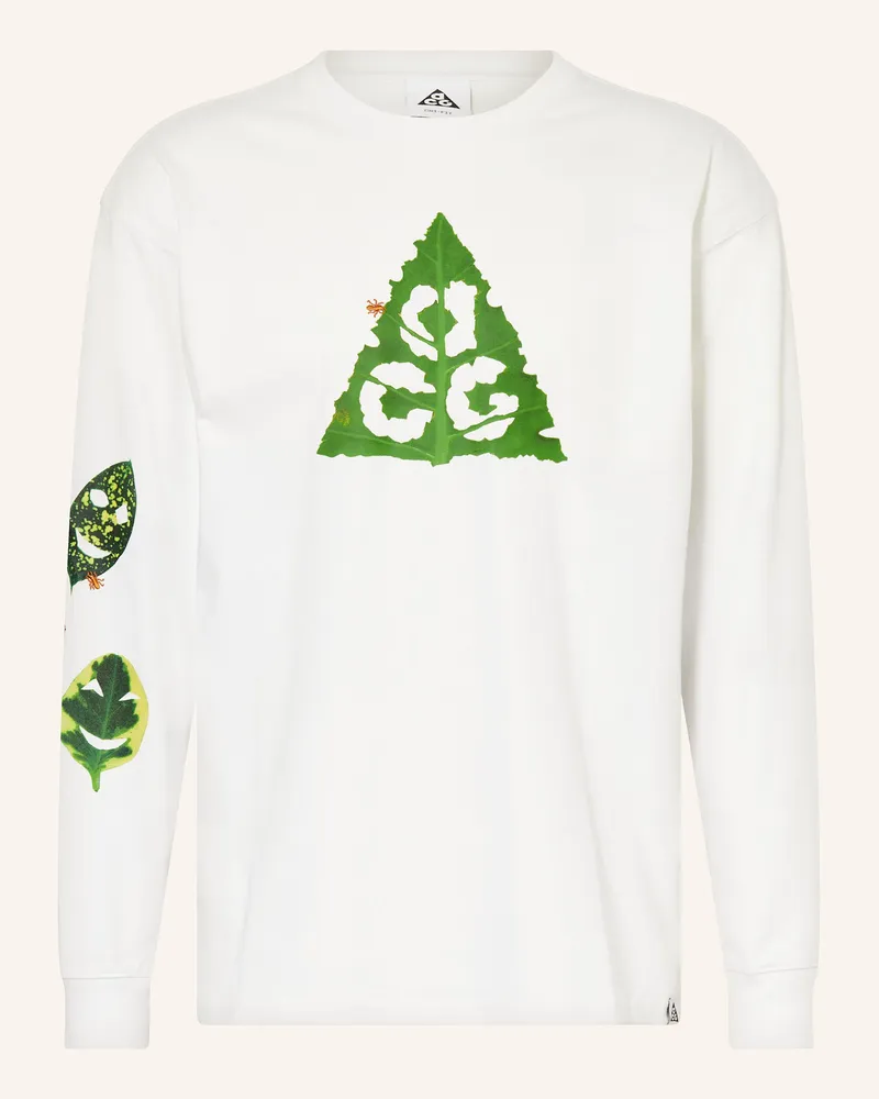 Nike Longsleeve weiss Weiss