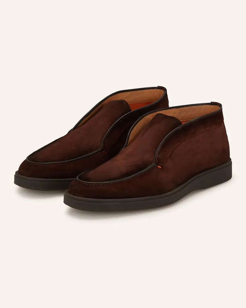 Santoni Slip-on-Sneaker DRAGON Dunkelbraun