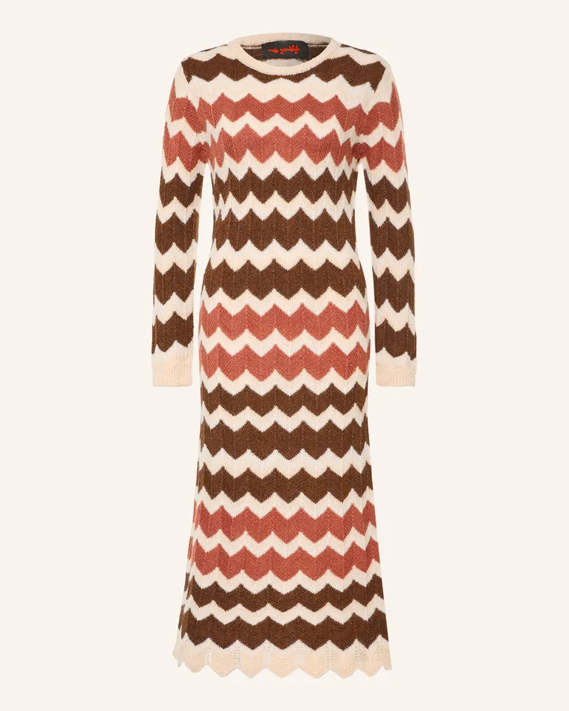 Miss Goodlife Strickkleid braun Dunkelbraun