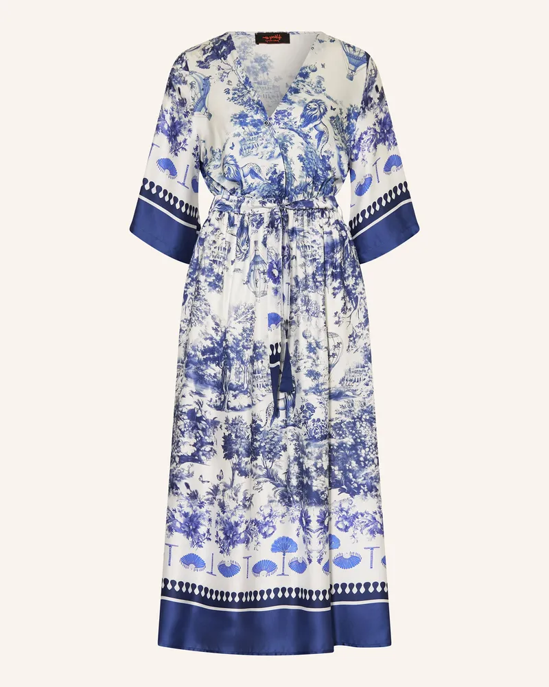 Miss Goodlife Kleid LION POWER mit 3/4-Arm Dunkelblau