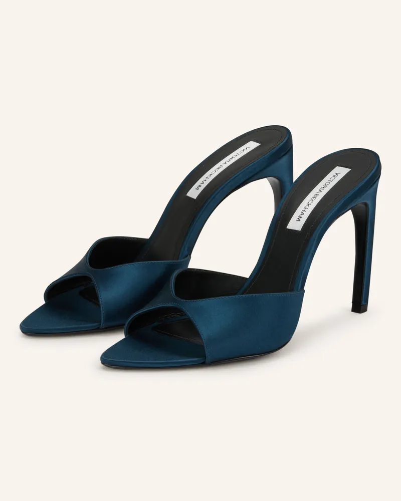 Victoria Beckham Mules Harlow blau Petrol