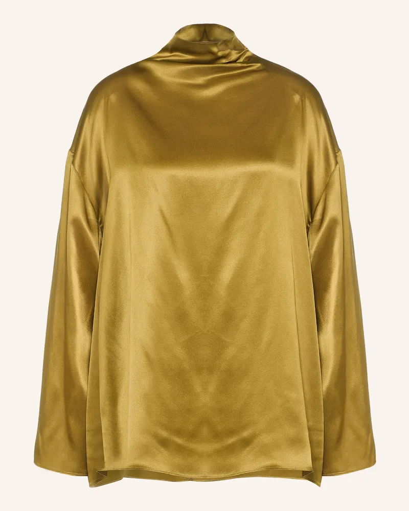 ARMARIUM Blusenshirt Gisella Aus Seide gruen Oliv
