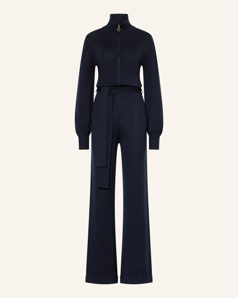 WE NORWEGIANS Jumpsuit Aus Merinowolle blau Dunkelblau